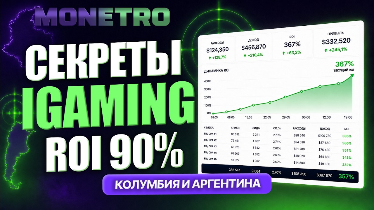 Колумбия или Аргентина? Льем tier-3 в арбитраже трафика iGaming