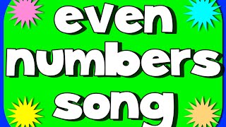 even number song (elementary math) + lyrics