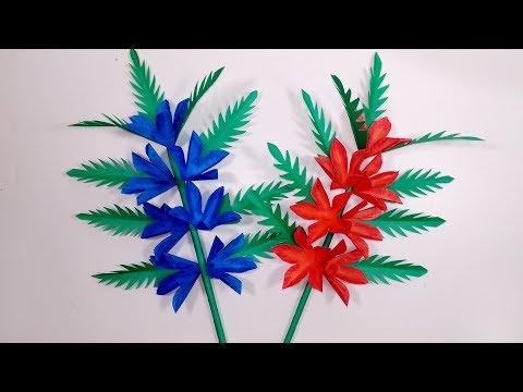 Easy & Beautiful Paper Stick Flower | DIY Stick Flower Making Step By Step| Jarine's Crafty Creation Video