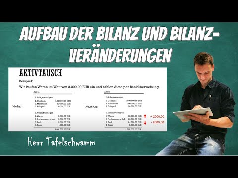 Aufbau der Bilanz und Bilanzveränderungen - Aktiva und Passive - Einfach erklärt!