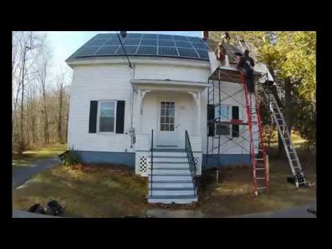 Time lapse of residential installation in southern Maine