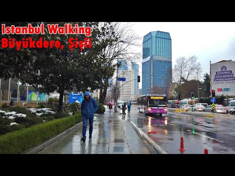 Caminhando pela rua Büyükdere | Esentepe, Sisli