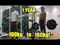 1 YEAR DEADLIFT TRANSFORMATION! 220lbs - 400lbs