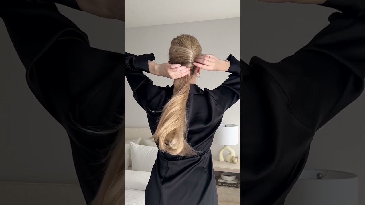 FRENCH TWIST PONYTAIL WITH THE PERFECT FINISHING TOUCH