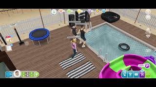 Multi-story Renovations: Have 3 sims dancing to a stereo / Sims Freeplay