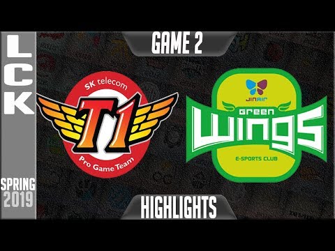 SKT vs JAG Highlights Game 2 | LCK Spring 2019 Week 1 Day 1 | SK Telecom T1 vs Jin Air Greenwingsw