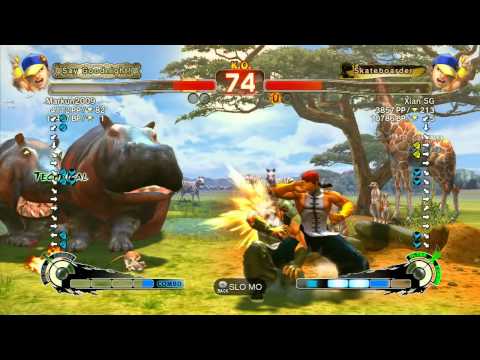 SSF4 AE: Markun2009 (Yun) vs Xian SG (Yun) - Ranked Match (720p HD)