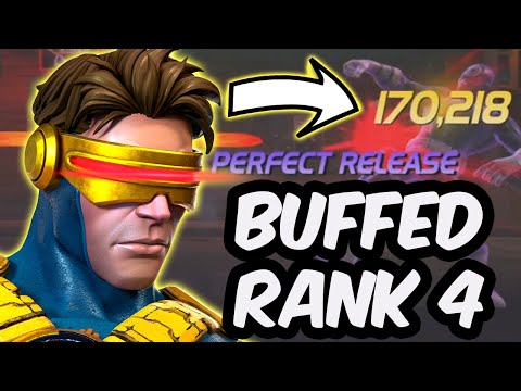 I UNDERSTAND THE GOD TIER HYPE - Buffed 7 Star Rank 4 Cyclops Gameplay - Marvel Contest of Champions