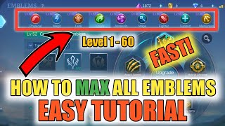 HOW TO MAX EMBLEMS FAST (2022) | Easy Way To Max Your Emblems in Mobile Legends