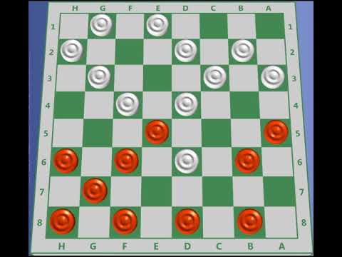 Jogo de Damas - Golpe das Negras na Abertura Cruz 06