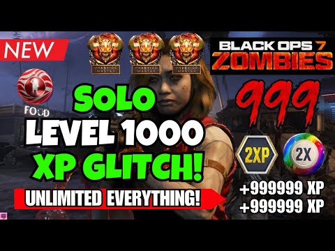 NEW BO7 SOLO UNLIMITED XP GLITCH! EASY GODMODE XP FARM + UNLIMITED EVERYTHING (BO7 ZOMBIES GLITCH)