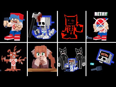 The Best Game Over Screen in FNF (Minecraft Animation)