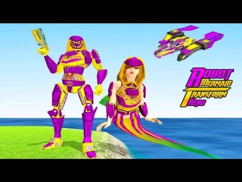 Mermaid Transforming Robot: Air Jet Robot War Game  - Android Gameplay FullHD