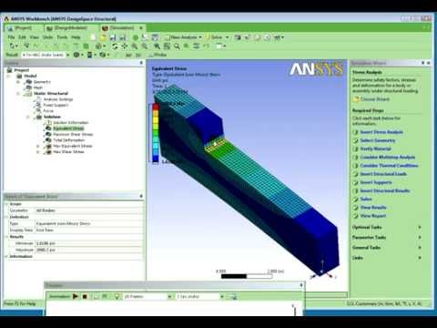 Lesson 2 - Stress Singularities Due To Geometry - Sharp Corner (ANSYS)