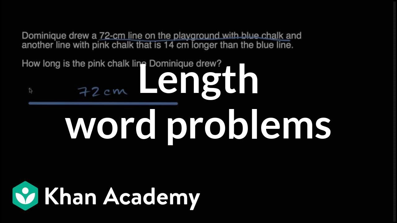Length word problems | Measurement and data | Early Math | Khan Academy