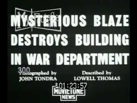 1940s Washington D.C. Munitions Building Destroyed in Fire