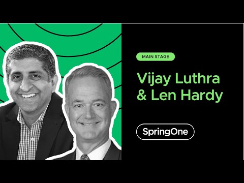 Vijay Luthra and Len Hardy at SpringOne 2020