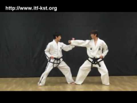 ITF TKD   3step sparring no 1~10   Korea wmv