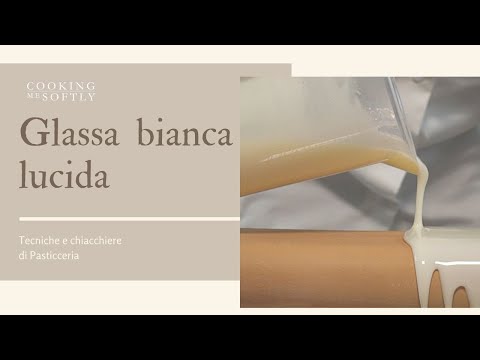 Glassa bianca lucida - ricetta semplice senza cioccolato e latte condensato
