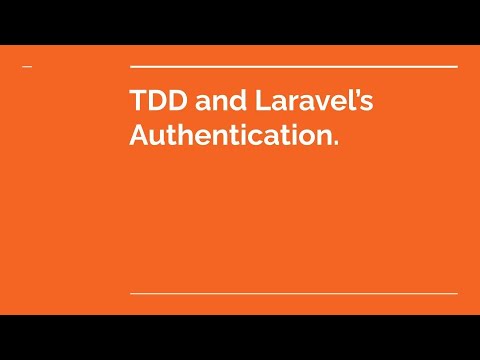 Learn TDD using Laravel Ep7 Autentication and Middleware development