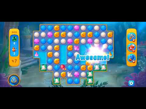 Fishdom Easy Level 9415 (with ingame lightning booster) @choraelmin