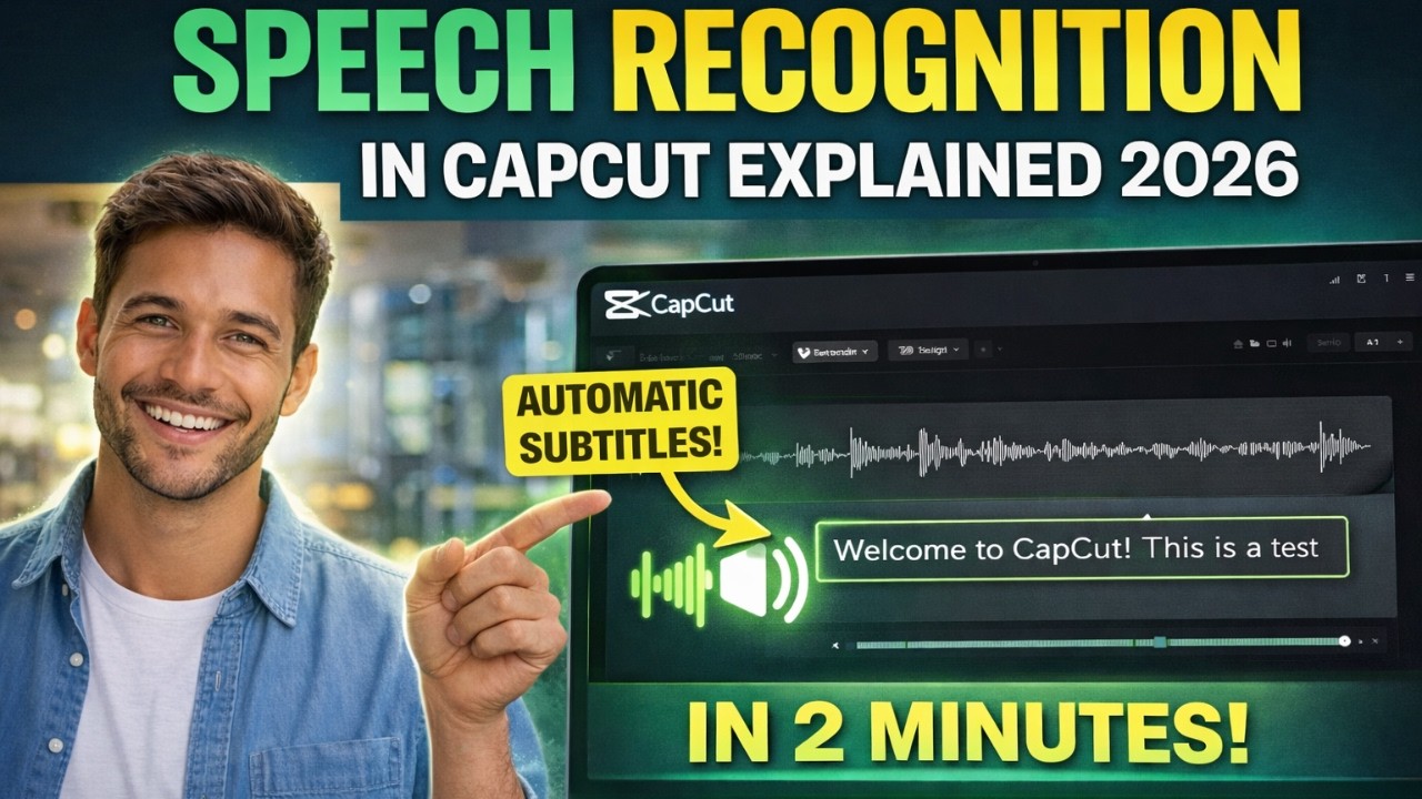 Speech Recognition in CapCut Explained (2026) | 2 Min Guide