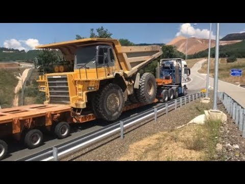 Loading And Transporting The Komatsu H65 Dumper - Fasoulas Heavy Transports