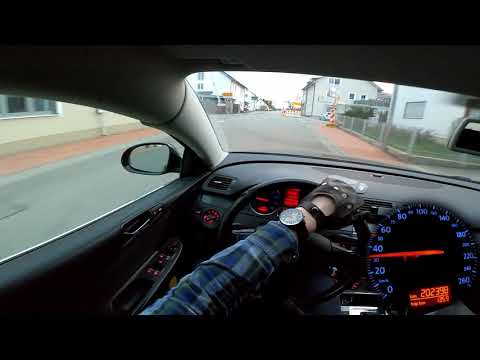 2005 VW Passat FSI 115PS POV drive + Autobahn Top Speed