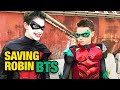 Ninja Kidz Saving Robin from the Joker - BTS