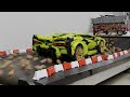 Lamborghini Sián VS Gravel. Lego Technic 42115 CRASH Test