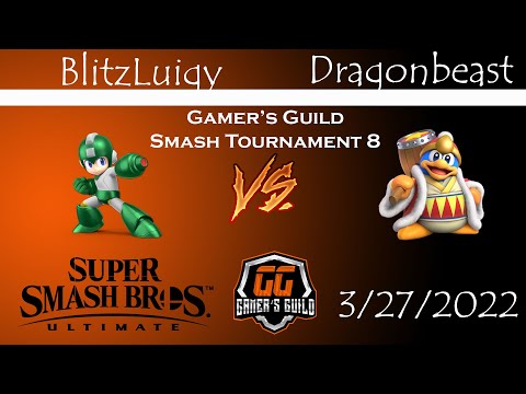 Gamer's Guild Smash Monthly 8 - BlitzLuigy (Mega Man) vs Dragonbeast (King Dedede)