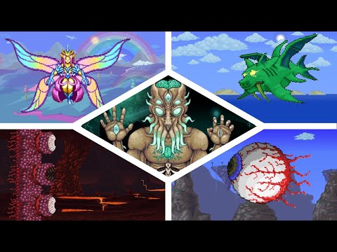 TERRARIA ALL BOSSES NO-HIT MASTER MODE 1.4.4.9
