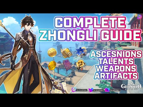 ZHONGLI GUIDE - Materials | Talents | Weapons | Artifacts