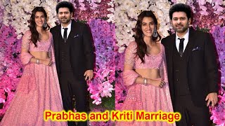 Prabhas and Kriti Sanon Grand Wedding Ceremony With Family and Friends