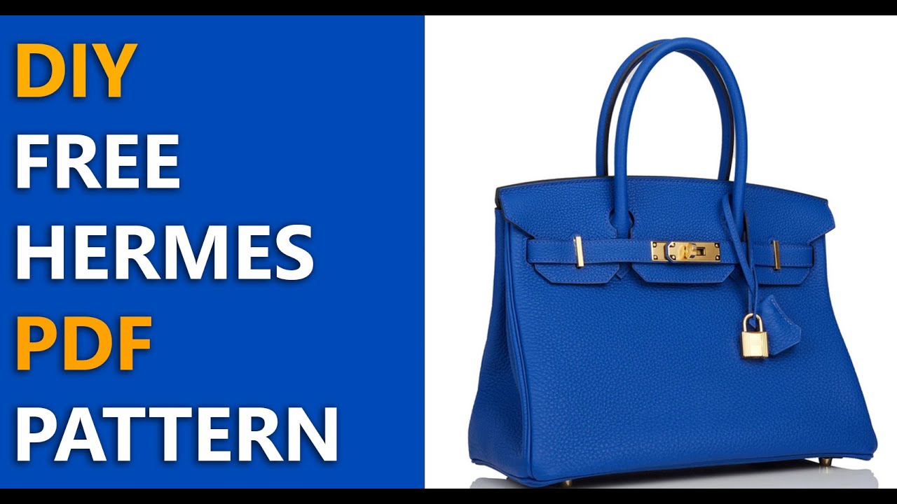 free hermes pdf Pattern for leather bags