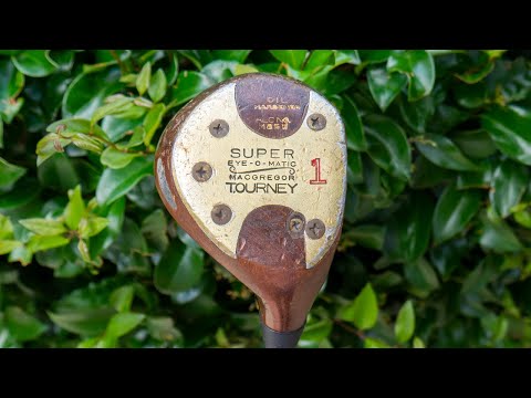 1956 MacGregor M85  Tourney Super Eye-O-Matic Persimmon Driver - The Vintage Golfer