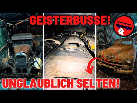 LOSTPLACE // GHOST BUSES 💀🚎 under the EARTH ⚠️ 🔦 and huge HALL with LUXURY VINTAGE CARS 🏎️ found 😱