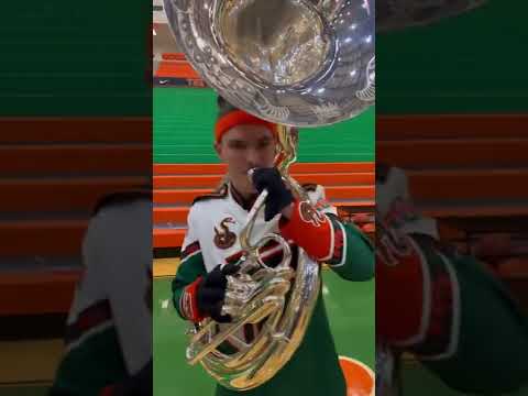 Woody McClain (Cane) from Power playing with his old college Tuba Section 🐳🐳