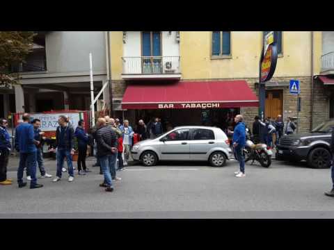 Pre partita con contestazione al Lungobisenzio