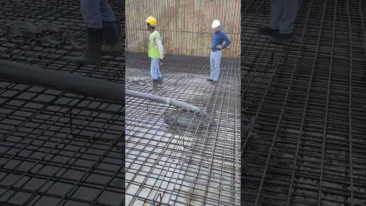 Concrete Pouring in Raft by RMC Pump 👌🏻 #shorts #viral
