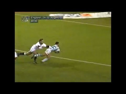 Lisandro Arbizu try vs England 1995