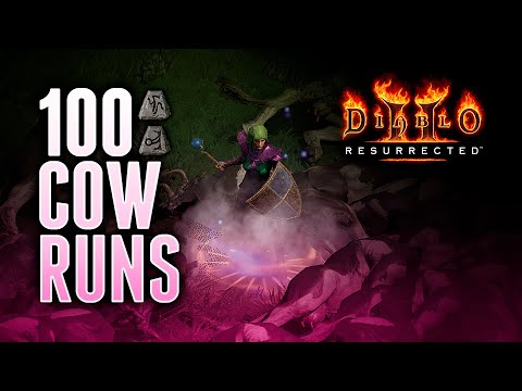 100 Hell Cow Runs - Diablo 2 Resurrected (D2R)