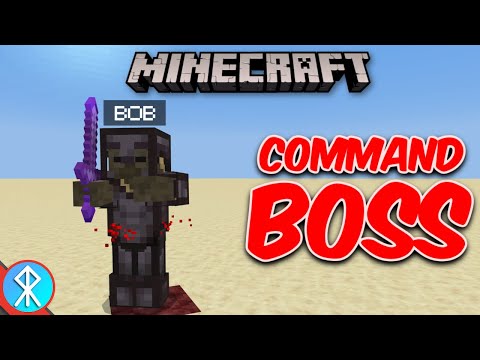 Minecraft BOSS BATTLE Command Tutorial! (Bedrock/Java)