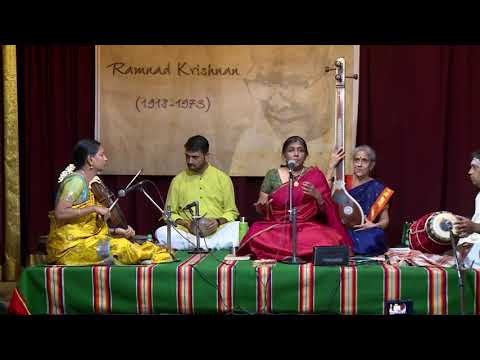 RAMNAD KRISHNAN  100 SANGEETHA SIVAKUMAR CONCERT 18 08 18