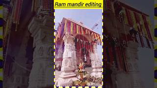 |power of ram  mandir 🥶😱| video editing | jay shree Ram |🙏✍️#viral #shortr #ram