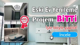 Eski Ev Yenileme Projem Bitti - Dekorasyon İşte Böyle Yapılır!