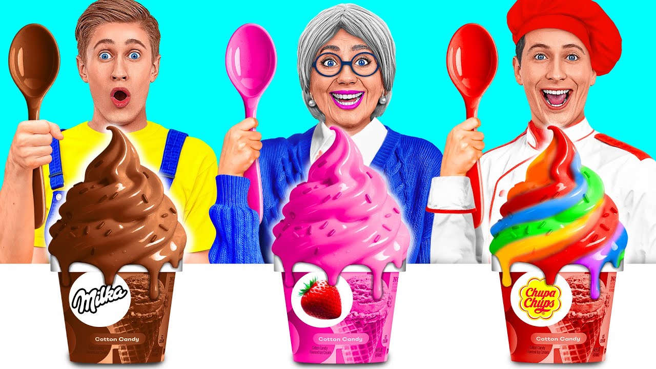 自分 vs おばあちゃんの料理チャレンジ | 素晴らしい料理レシピ Mega DO Challenge