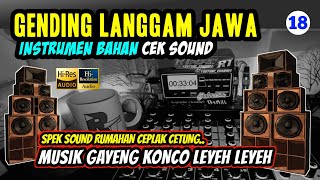 Download lagu CEK SOUND LANGGAM JAWA Jernih • Instrumen Langgam Campursari Konco LEYEH LEYEH • Mixing Clarity🔊 mp3