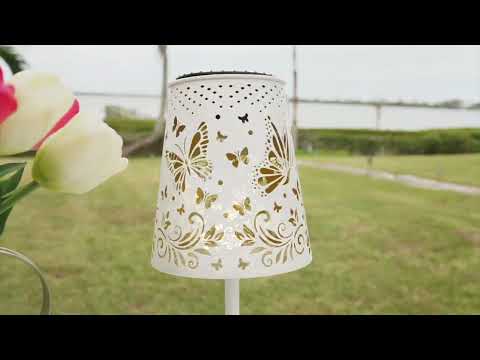 Barb King-Battery Operated Metal Cutwork Table Light | QVC Product B-Roll | Bright Lights Media