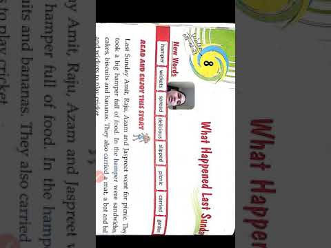 Class :-2  Chapter 8:- What Happened Last Sunday